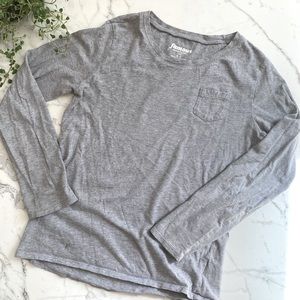 Long Sleeve Old Navy Girls Tee with Pocket
